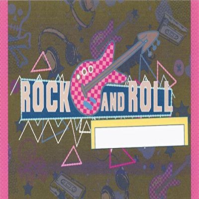2" Round - Rock and Roll Birthday - Edible Cake/Cupcake Party Topper - D2827