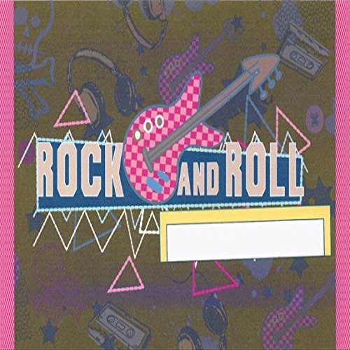 2" Round - Rock and Roll Birthday - Edible Cake/Cupcake Party Topper - D2827