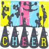 1/4 Sheet - Cheer Cheerleading Birthday - Edible Cake/Cupcake Party Topper - D870 view 1