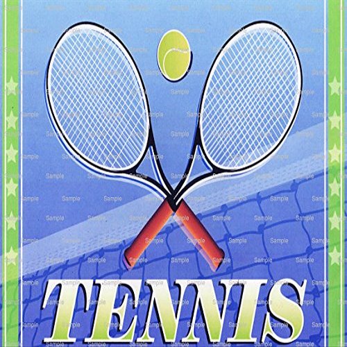 1/4 Sheet - Tennis Birthday - Edible Cake/Cupcake Party Topper - D3001