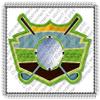 2" Round - Golfing Birthday - Edible Cake/Cupcake Party Topper - D-644 view 1