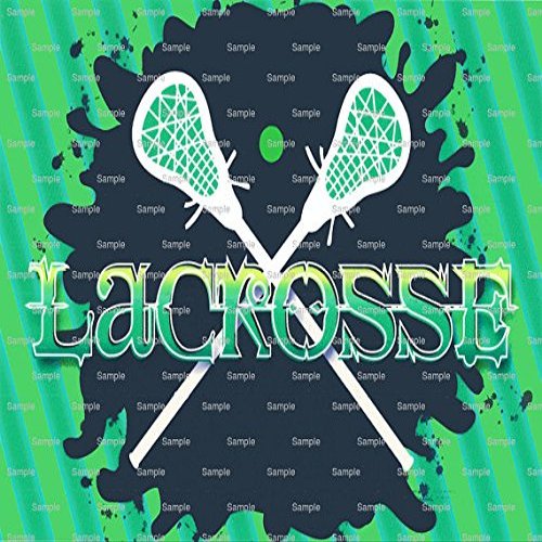 1/4 Sheet - LaCrosse Birthday - Edible Cake/Cupcake Party Topper - D601
