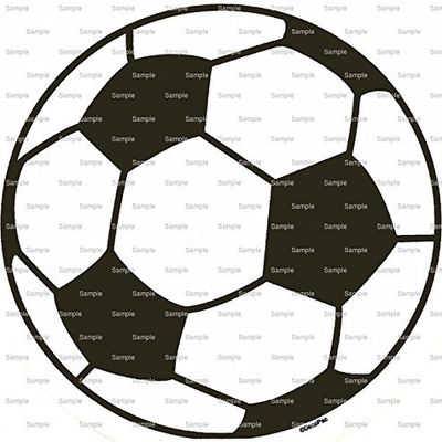 1/4 Sheet - Soccer Ball Birthday - Edible Cake/Cupcake Party Topper - D875