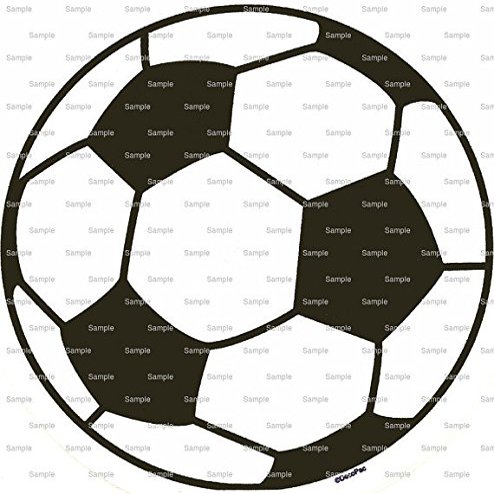 1/4 Sheet - Soccer Ball Birthday - Edible Cake/Cupcake Party Topper - D875