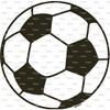 1/4 Sheet - Soccer Ball Birthday - Edible Cake/Cupcake Party Topper - D875 view 1