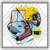 1/4 Sheet - Hockey Fan Birthday - Edible Cake/Cupcake Party Topper - D20369 view 1