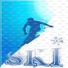 1/4 Sheet - Ski Birthday - Edible Cake/Cupcake Party Topper - D877 view 1