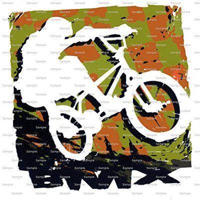1/8 Sheet - BMX Bike Birthday - Edible Cake/Cupcake Party Topper - D8007