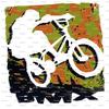 3" Round - BMX Bike Birthday - Edible Cake/Cupcake Party Topper - D8007 view 1