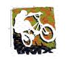 3" Round - BMX Bike Birthday - Edible Cake/Cupcake Party Topper - D8007 view 4