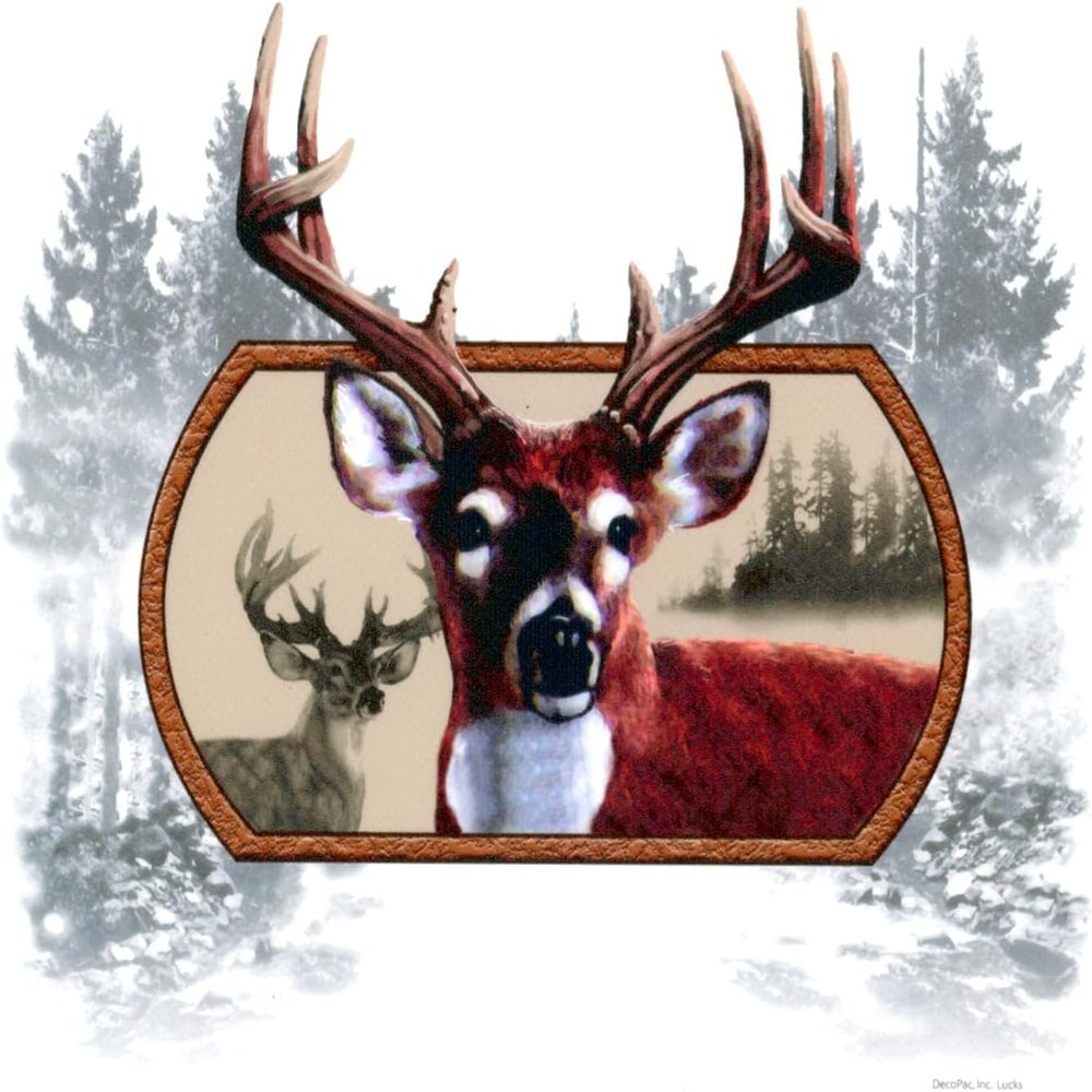 1/4 Sheet - Deer Hunting Birthday - Edible Cake/Cupcake Party Topper - D6180