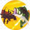 1/4 Sheet - Bass Fishing Birthday - Edible Cake/Cupcake Party Topper - D2040 view 1