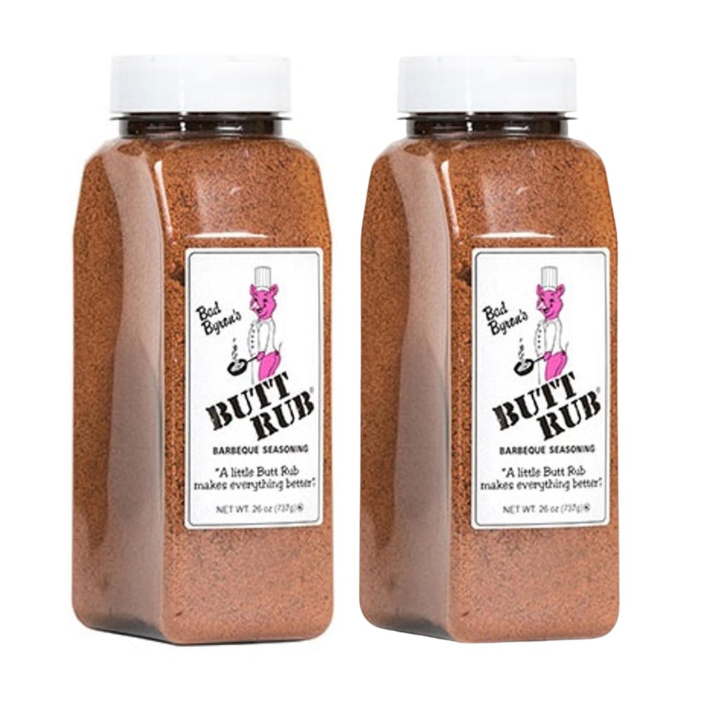 Bad Byron's Butt Rub Seasoning, 26 oz All-Purpose BBQ Dry Rub for Pork, Chicken, Beef & More  Gluten-Free, No MSG [Pack of 2]