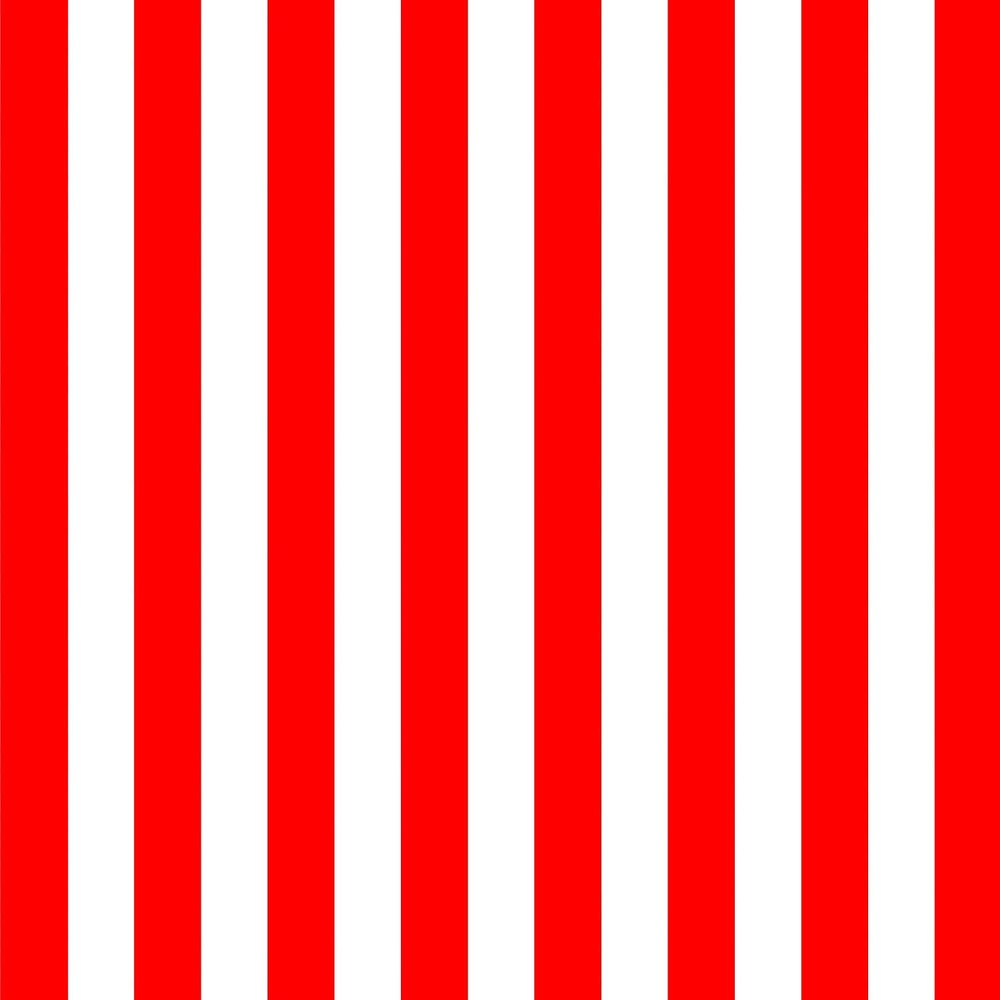 3" Round - Vertical Red & White Stripes - Edible Cake/Cupcake Party Topper - D21381