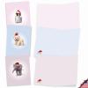 The Best Card Company - 10 Blank Animal Christmas Note Cards - Assorted Bulk Holiday Cards for Men and Women, Fun Wildlife (4 x 5.12 Inch) - Christmas Zoo Babies M6726XSB view 2