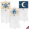 The Best Card Company - 10 Blank Merry Christmas Note Cards (4 x 5.12 Inch) - Boxed Holiday Notecards with Envelopes - Blue Christmas M6700XSB view 4