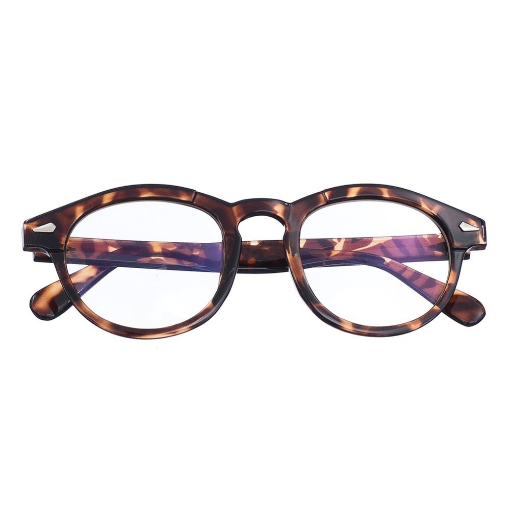 Bi Tao Tortoiseshell Round Frame Reading Glasses +0.75 Strengths Readers Glasses for Men and Women