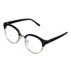 Bi Tao Black Frame Reading Glasses 4.75 Strengths Men Women Fashion Half Frame Reading Eyeglasses view 2