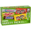 MARS CHOCOLATE SNICKERS, TWIX, MILKY WAY & 3 MUSKETEERS, Bulk Milk Chocolate Full Size Candy Bars, Halloween Chocolate Candy Variety Pack, 53.68 oz, 30 Bars view 1
