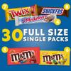 MARS CHOCOLATE SNICKERS, TWIX, MILKY WAY & 3 MUSKETEERS, Bulk Milk Chocolate Full Size Candy Bars, Halloween Chocolate Candy Variety Pack, 53.68 oz, 30 Bars view 4