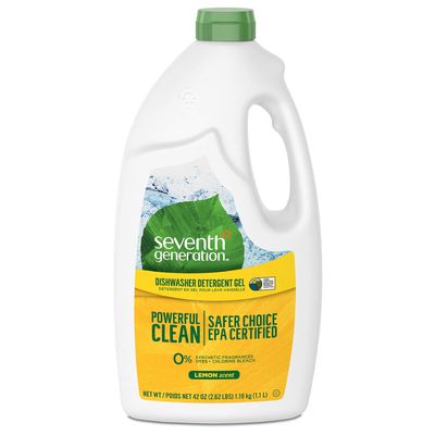Seventh Generation Dishwasher Detergent Gel Deep Cleaning Lemon Plant Based 42 oz
