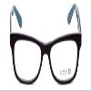 Calabria Viv 870 Cat Eye Reading Glasses +2.00 Purple Blue Polka Dot Women Single Power Reader Trendy Ladies Cateye Eyeglass view 2