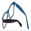 Calabria Viv 870 Cat Eye Reading Glasses +2.00 Purple Blue Polka Dot Women Single Power Reader Trendy Ladies Cateye Eyeglass view 4