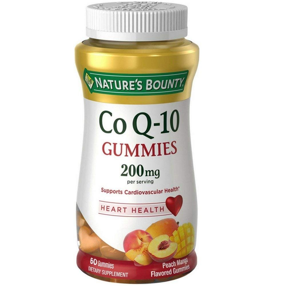 Nature's Bounty CoQ-10 Gummies 200 mg, Peach Mango Flavored 60 ea (Pack of 5)