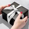 Jillson Roberts Bulk 1/4 Ream Solid Color Gift Wrap Available in 20 Colors, 24" x 208', Black Matte view 2