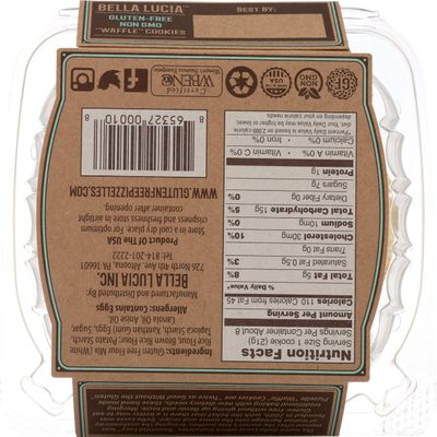 Bella Lucia Gluten Free Pizzelles, Anise, 6 Ounce