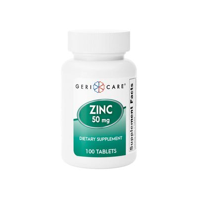 Zinc Sulfate 50 mg Essential Mineral Supplement, Supports Immune Function, Antioxidant Activity & Nutrient Metabolism, 100 Tablets
