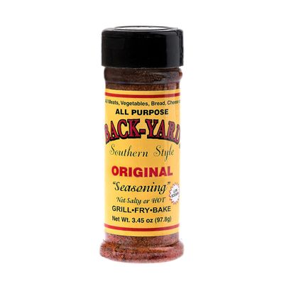 #1 All Purpose Seasoning | BACK-YARD Southern Style Original - 3.45 ounce | Makes Mouth-Watering Food | The Perfect Steak Seasoning, Poultry Seasoning, Fish Seasoning, Vegetable Seasoning | Low Sodium