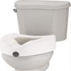 NOVA Toilet Seat Riser  Adds 5 Height, Raised Toilet Seat with ON/Off Front Lock, 300 lb Capacity, Fits Standard & Elongated Toilets, Slip-Resistant Bathroom Safety Aid for Seniors view 1