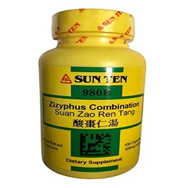 Sun Ten - Zizyphus Combination Capsules, Suan Zao Ren Tang, 100 Capsules