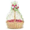 A1 Bakery Supplies BOPP Clear Cellophane Bags 10 Pack - 24x30 Inches Blooms Design | Perfect for Gift Baskets, Wine Bottles, Small Baskets, Mugs, and Gifts | Flat Gift Bags for Elegant Packaging view 1