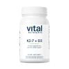 Vital Nutrients Vitamin D3 + K2-2000 IU - Vitamin D3 K2 Supplement - Vitamin D Complex for Healthy Calcium Levels, Muscle & Bone Health - Gluten, Dairy, Soy Free - 60 Capsules view 1