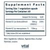 Vital Nutrients Vitamin D3 + K2-2000 IU - Vitamin D3 K2 Supplement - Vitamin D Complex for Healthy Calcium Levels, Muscle & Bone Health - Gluten, Dairy, Soy Free - 60 Capsules view 2