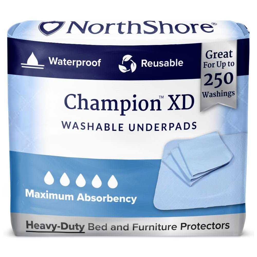 NorthShore Champion XD, 33 x 35 inches, 36 oz., Washable Underpad, Large, Each