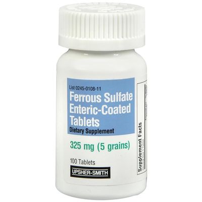 Upsher-Smith Ferrous Sulfate 325 mg - 100 Tablets, Pack of 3