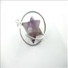 Jet Amethyst Merkaba Pendants Healing Balancing Spiritual Chakra Peotection 2 inch Long Gift Stress Relief Stone view 3
