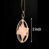 Jet Energized Rose Quartz Spinning Star Merkaba Pendant 1 inch Jet International Crystal Therapy 40 Page Booklet Chakra Balancing Treatment view 2