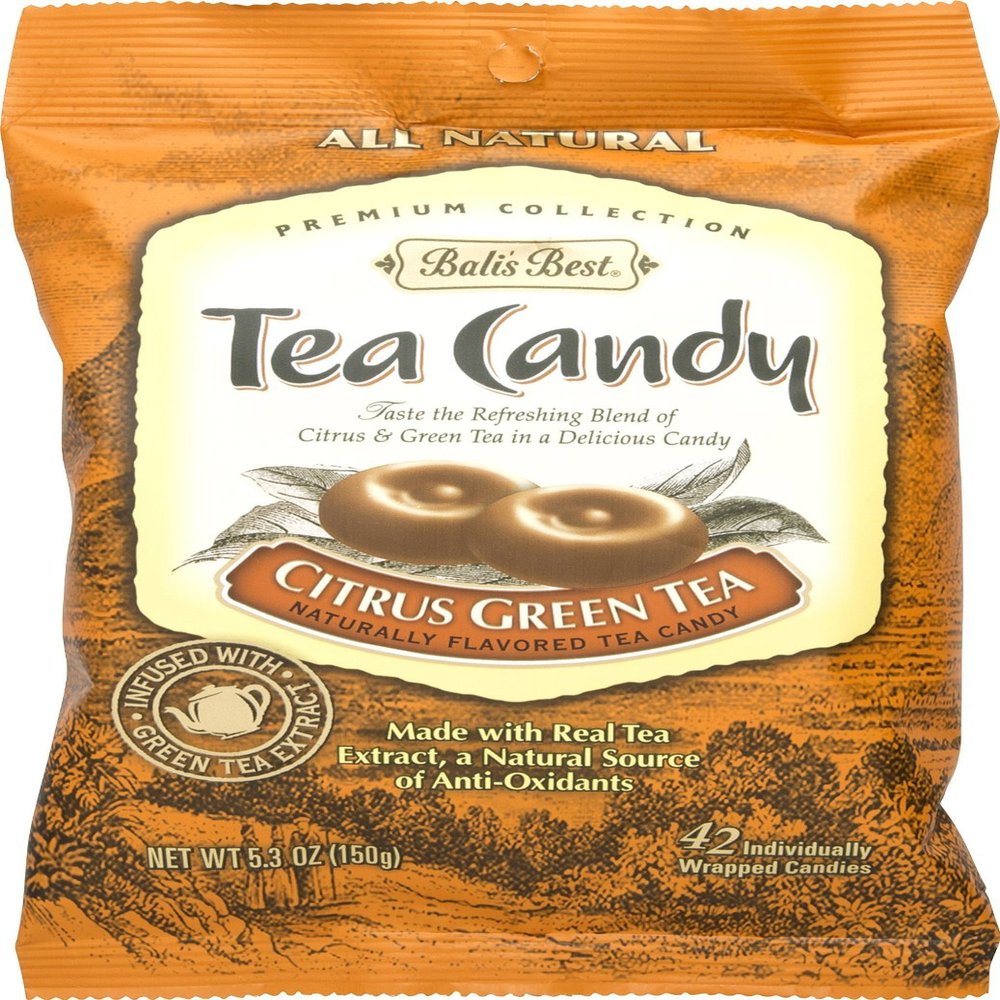 Bali's Best Citrus Green Tea Candy 5.3oz (Pack of 3)