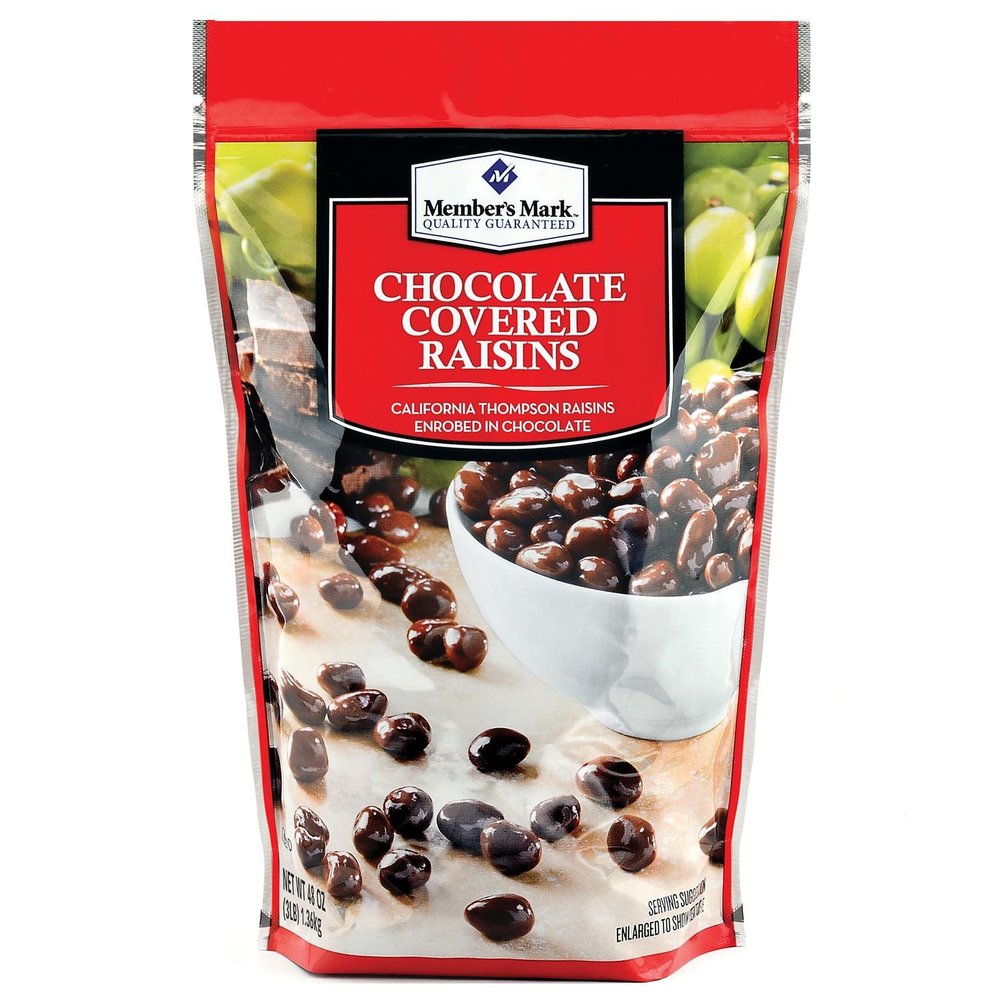 Member's Mark Chocolate-Covered Raisins (48 oz.) (pack of 6)