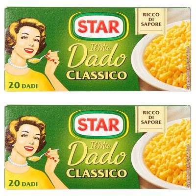 Star: "Il Mio Dado Classico" Bouillon Cubes, Classic Taste Pack of 20, 10g Each Pack of 2 [ Italian Import ]