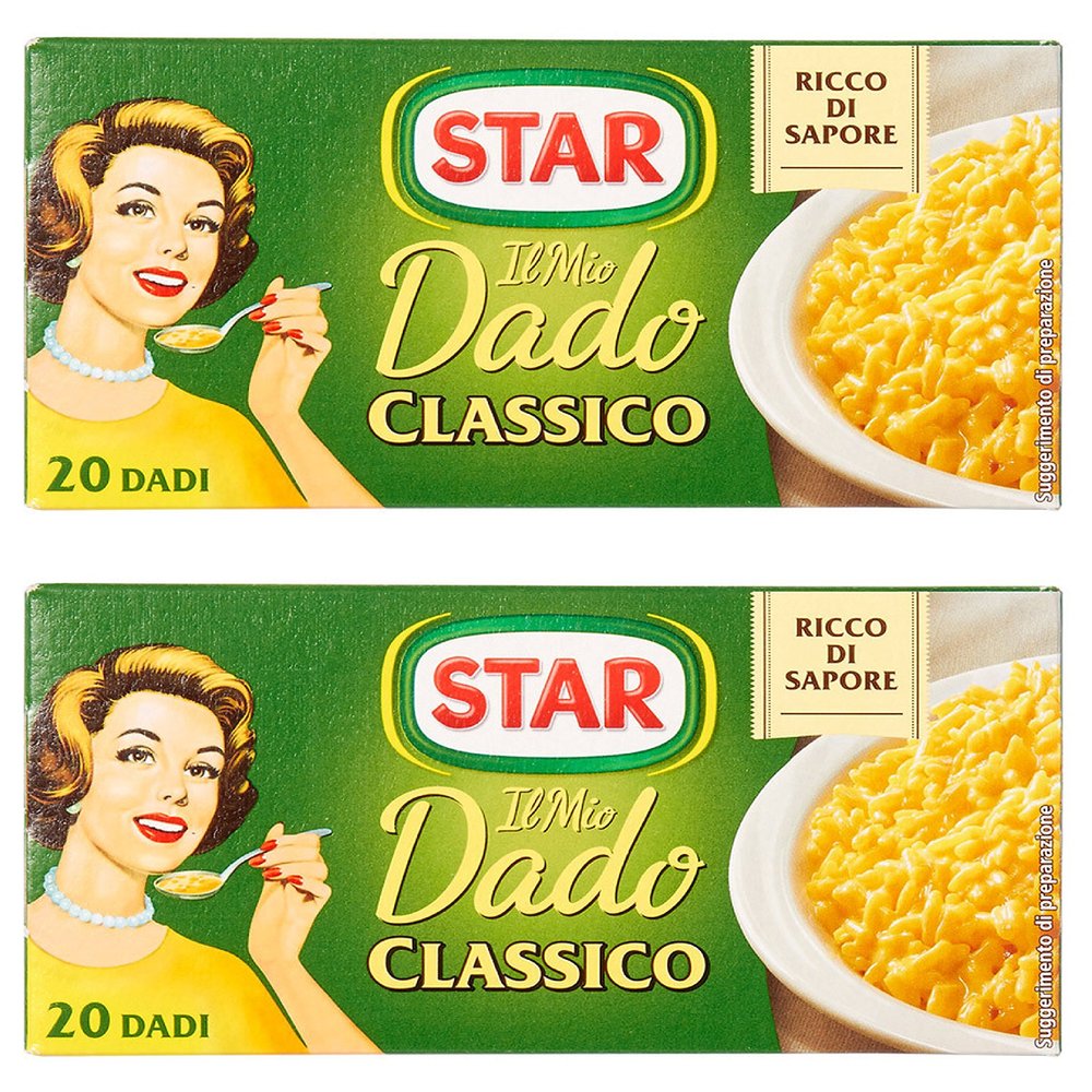 Star: "Il Mio Dado Classico" Bouillon Cubes, Classic Taste Pack of 20, 10g Each Pack of 2 [ Italian Import ]
