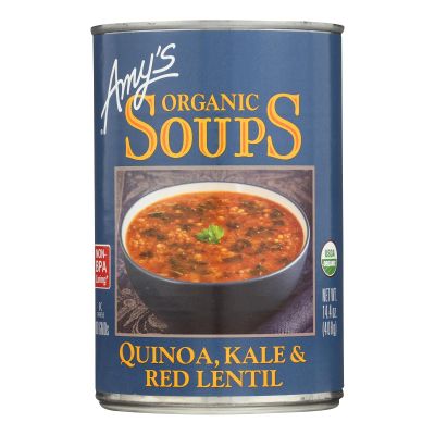 Amy's Organic Soups Quinoa Kale & Red Lentil, 14.4-ounce Cans (Pack of 12)