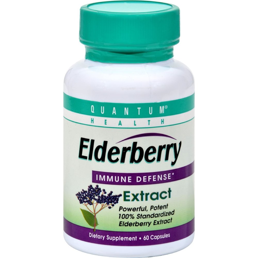 2Pack! Quantum Elderberry Immune Defense Extract - 400 mg - 60 Capsules