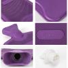 HomeTop Premium Classic Rubber Hot Water Bottle with Cute Knit Cover (2 Liter, Purple) view 4