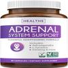 Adrenal System Support & Cortisol Manager (2 Month Supply) Powerful Ashwagandha & L-Tyrosine Fatigue Supplement - Maintain Balanced Cortisol Levels, Health, & Stress Relief - Non-GMO - 60 Capsules view 1