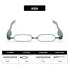 EnzoDate Foldable Reading Glasses Mini Pocket Reader Presbyopic Glasses Large Glasses Frame (Violet, 2, Diopters) view 4